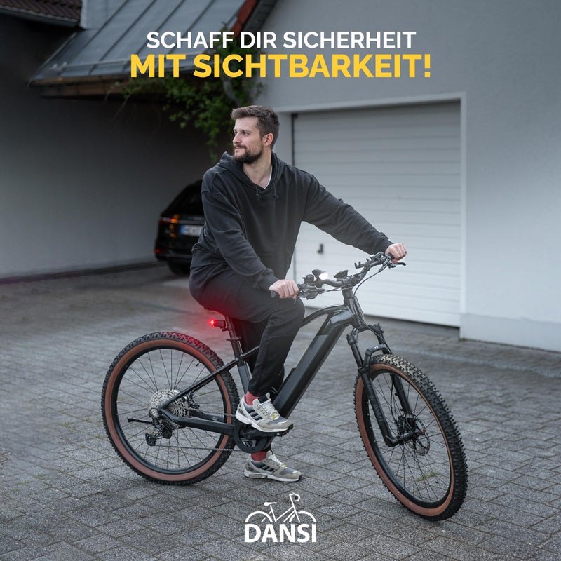 DANSI Bike Lights for Night Riding, Super Bright with Flashing Functions. Easy to Install Bike Light Set, Bike Accessories for Men Women Kids Road Mountain Cycling Bicycle Accessories Bicycle Light - Image 2